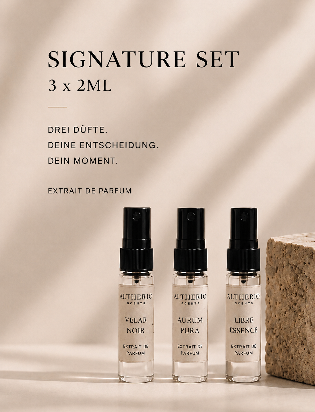 SIGNATURE SET | 3 x 2 ml Duftproben | ALTHERIO